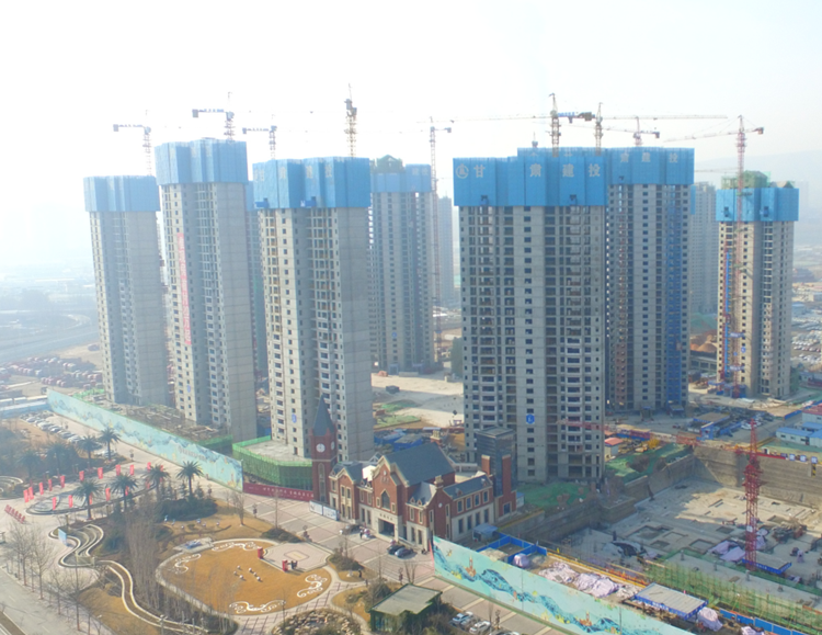 甘肅建投地產·百酈灣項目一期 一、三標段15層以下主體順利通過驗收